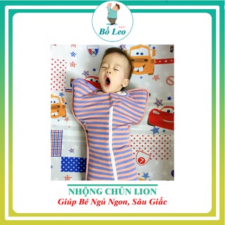 Nhộng Chũn Sơ Sinh, Quấn Chũn Cao Cấp Lion Giúp Bé Ngủ Ngon Sâu Giấc