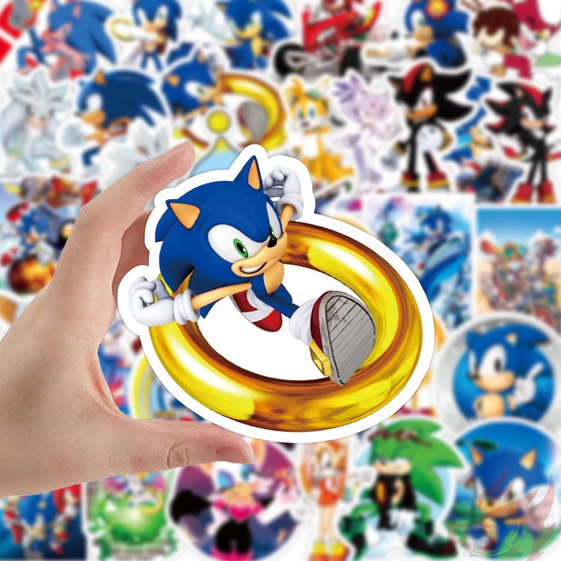 ❉ Sonic The Hedgehog Series 01 - Games Stickers ❉ 50Pcs/Set Sonikku za Hejjihoggu Fashion Mixed DIY Decals Doodle Stickers