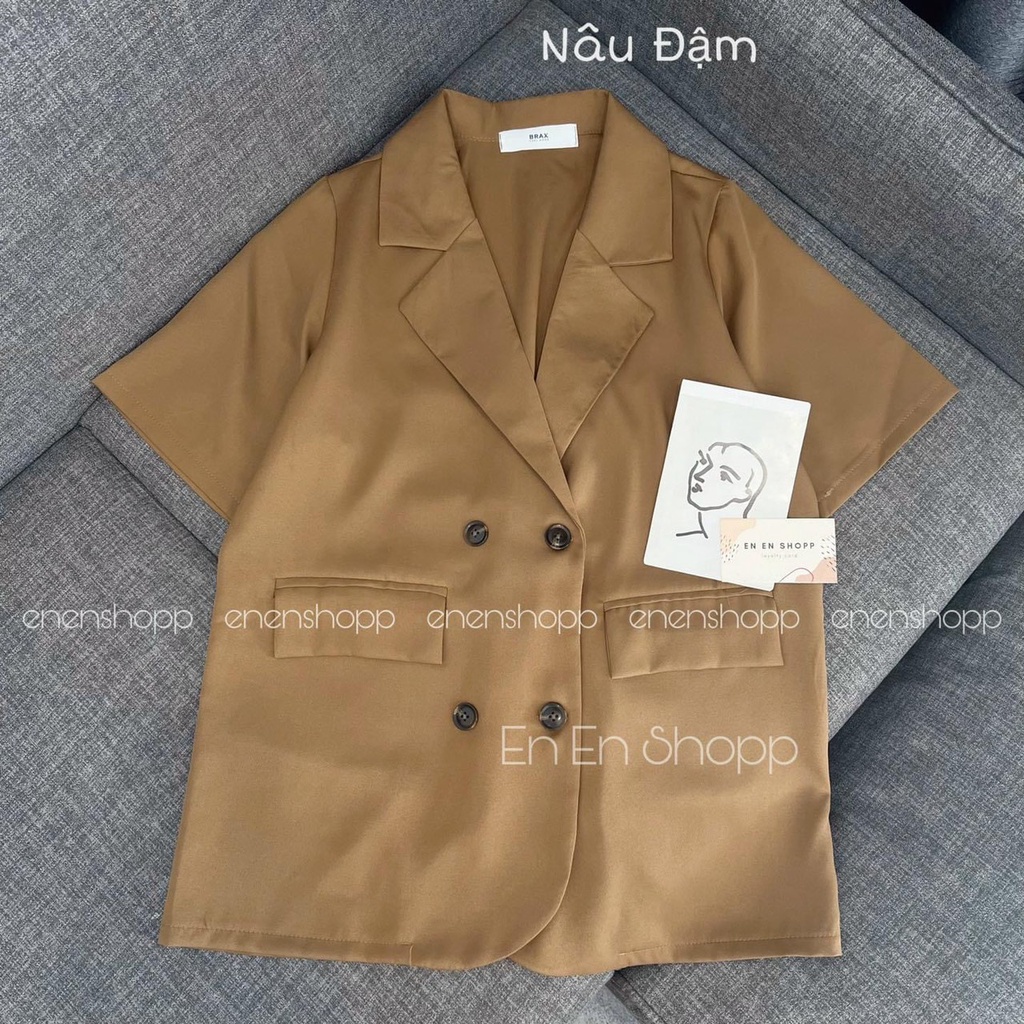 Áo Vest Nữ Tay Cộc dáng suông phong cách Hàn Quốc xinh xắn dễ thương Vest01
