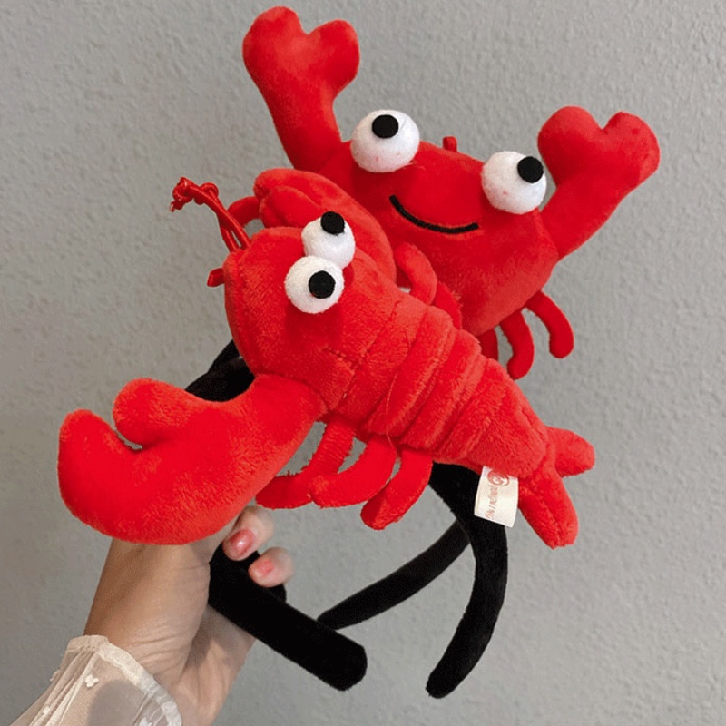 Cài tóc hình cua/tôm hùm hoạt hình dễ thương phong cách Hàn Quốc thời trang cho nữ