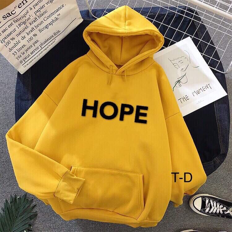 Áo hoodie Hope chữ ngực TDU0120