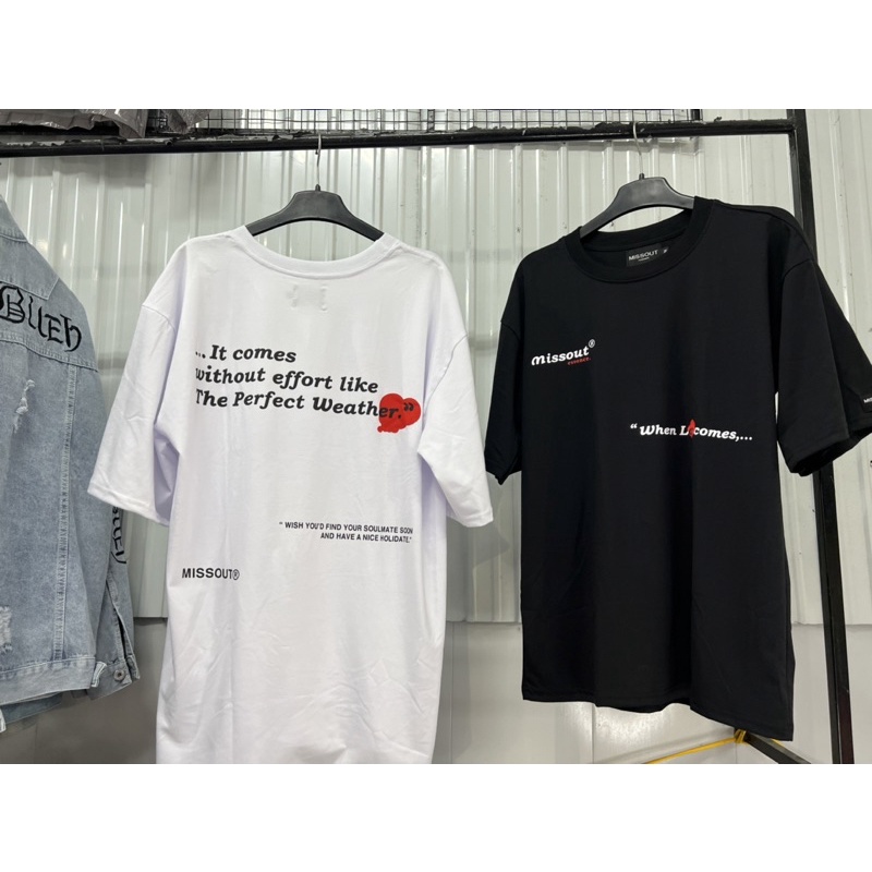 Áo thun unisex nam nữ missout áo đôi phong cách couple hàng cao cấp