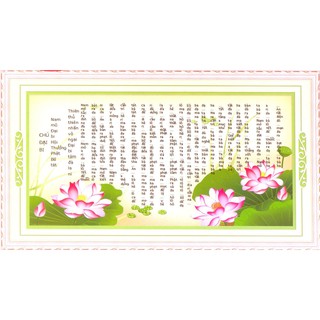 Tranh Thêu Chữ Thập 3D Thần Chú Đại Bi 53368 (KHÁCH TỰ THÊU) KT:173X91CM