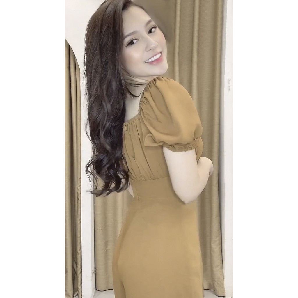 Jum Đẹp Vàng Đồng J01, Jumpsuit Dài Chất Lụa Satin Mềm, Đồ Bộ Nữ Phong Cách Cao Cấp | BigBuy360 - bigbuy360.vn