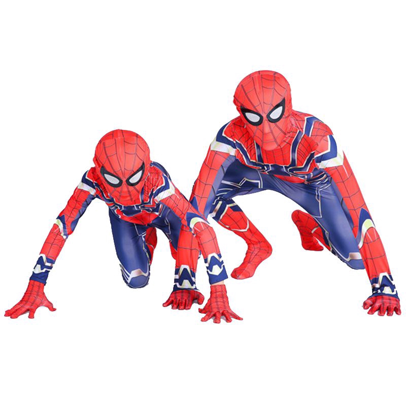 Avengers Endgame Iron Spiderman Peter·Parker Costum Jumpsuit Halloween Cosplay