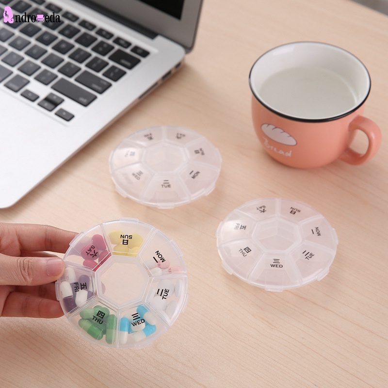 Hộp Đựng Thuốc 7 Ngày Bằng Nhựa Nhỏ Gọn Tiện Lợi Dành Cho Đi Du Lịch