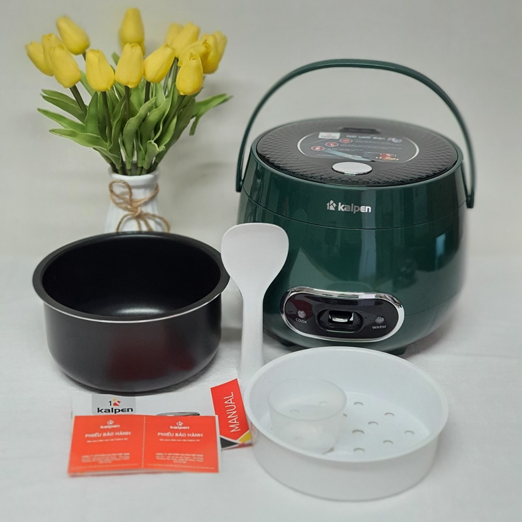Nồi Cơm Điện Ủ Ấm 3D KALPEN R2 Dung tích 1.2L Bảo Hành Chính Hãng 24 Tháng