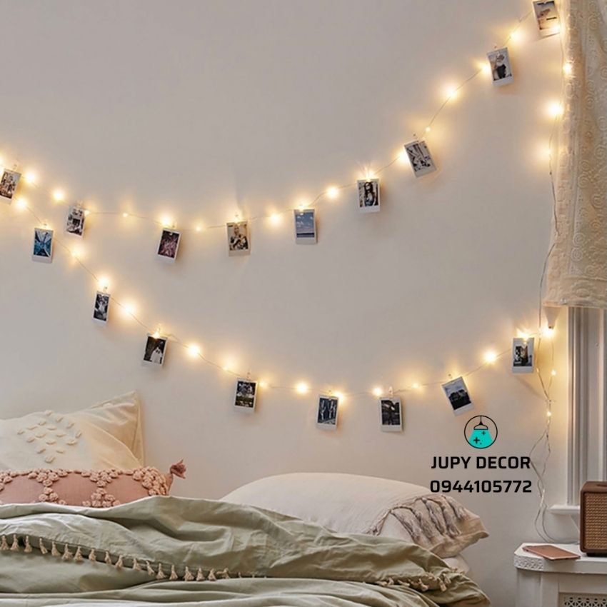 Dây đèn LED đom đóm bóng hạt gạo decor phòng ngủ siêu lung linh ấm áp