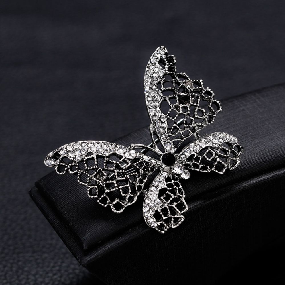 Ghim Cài Áo Hình Bươm Bướm Đính Đá Nhân Tạo Thời Trang Cho Nữ