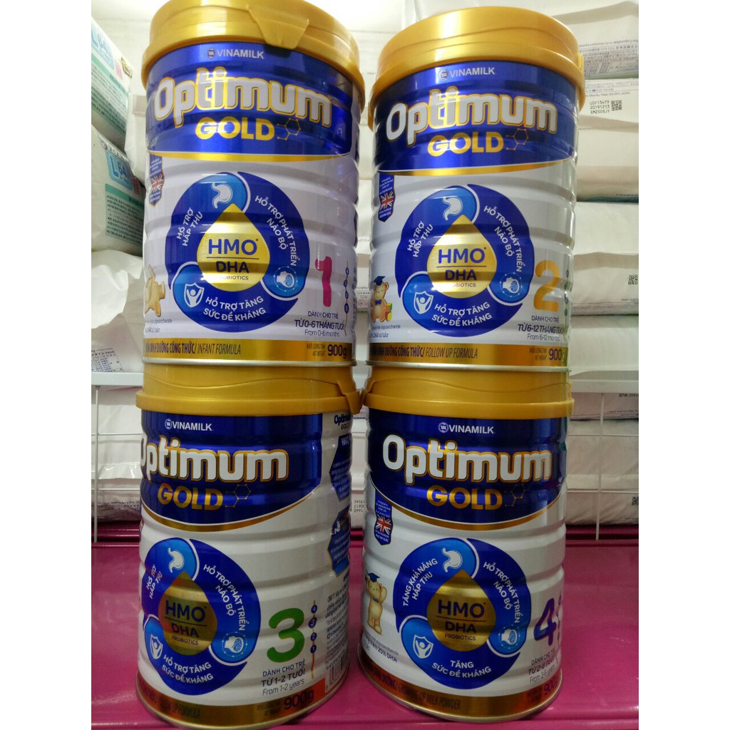 SỮA BỘT OPTIMUM GOLD SỐ 1, 2, 3, 4 LON 900G