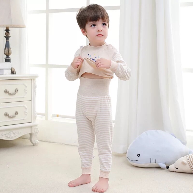 Bộ cạp cao giữ nhiệt cotton len mềm, mịn