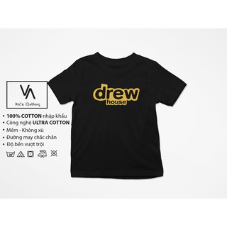 Áo thun / Áo phông trẻ em bé trai bé gái hình Drew House chất cotton cao cấp VA183