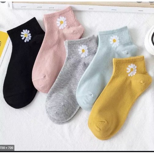 set 10 đôi tất vớ hoa cúc. Tất cho bạn gái họa tiết hoa cúc. vớ hoa cúc cho bạn gái