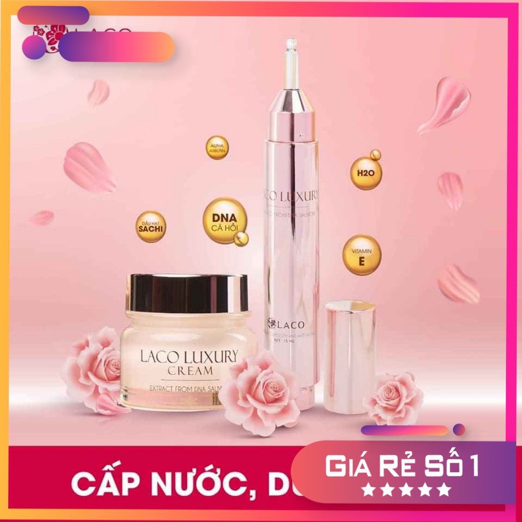KEM NGÀY ĐÊM LACO LUXURY DNA DƯỠNG DA TRẮNG SÁNG - CHÍNH HÀNG - GIẲM SỐC - MUA COMBO | BigBuy360 - bigbuy360.vn