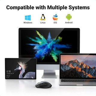 Chuột Không Dây Ugreen 45149 90550 35900 M556 15508 65772 (Wireless + Bluetooth 5.0,4000dpi 2.4Ghz)