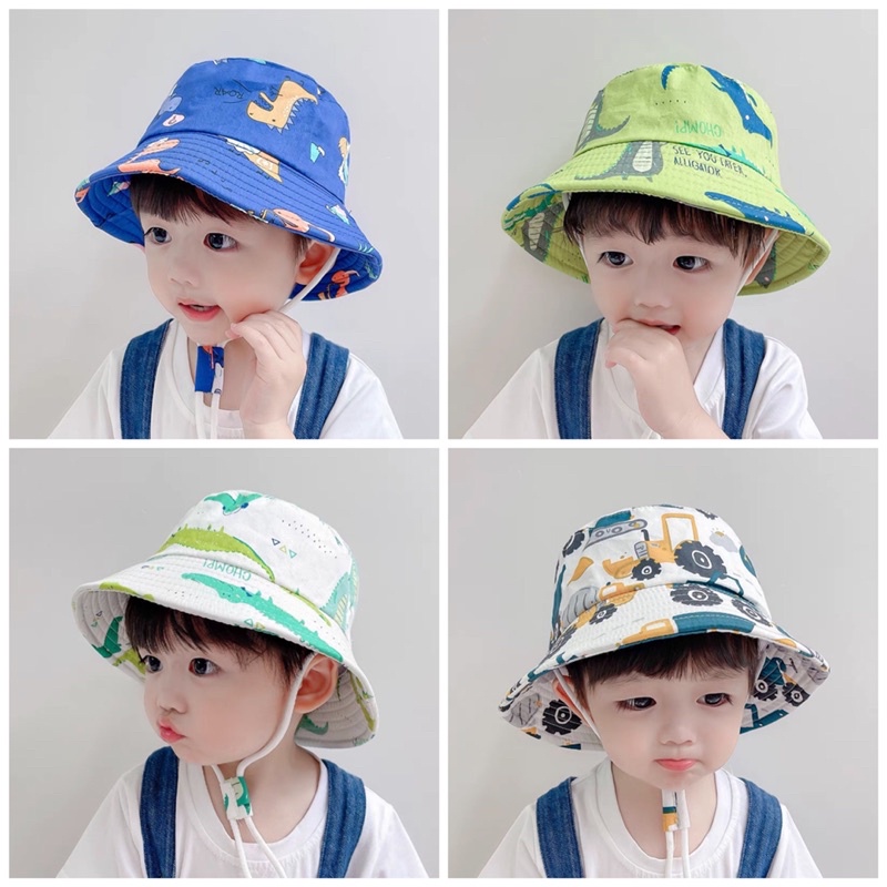 Mũ vành cho bé, mũ bucket trẻ em size 50,52,54