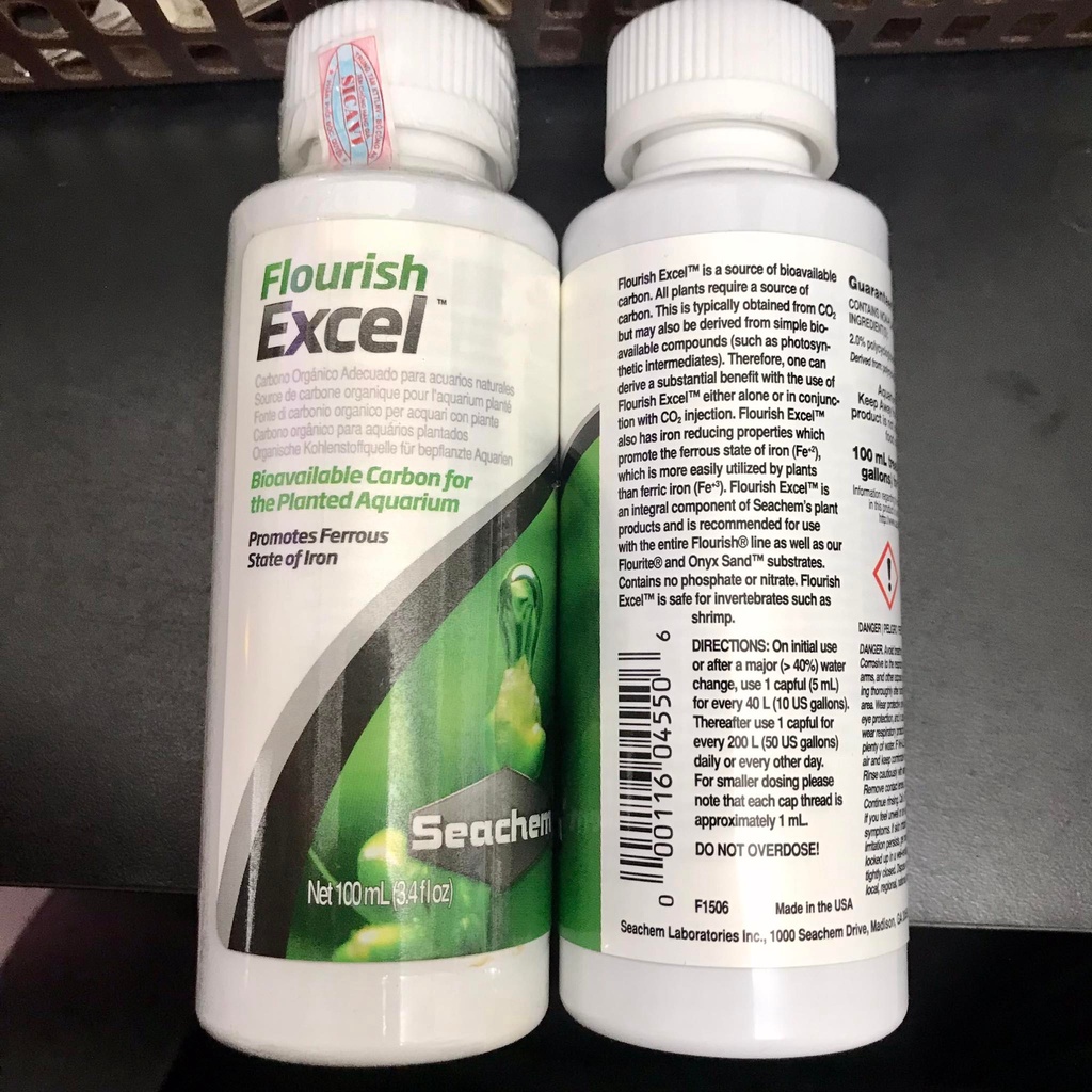 Carbon hữu cơ sinh học cho bể thủy sinh Flourish Excel (100ml) - Seachem