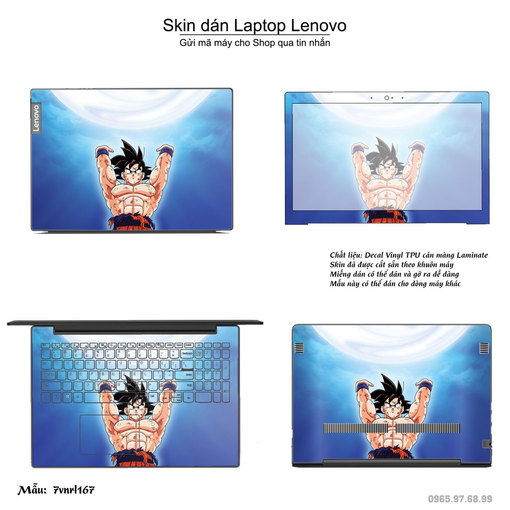 Skin dán Laptop Lenovo in hình Dragon Ball _nhiều mẫu 3 (inbox mã máy cho Shop)