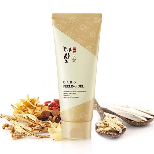 Tẩy tế bào chết thảo dược dưỡng ẩm trắng da Hàn Quốc Dabo Felling Gel 180ml