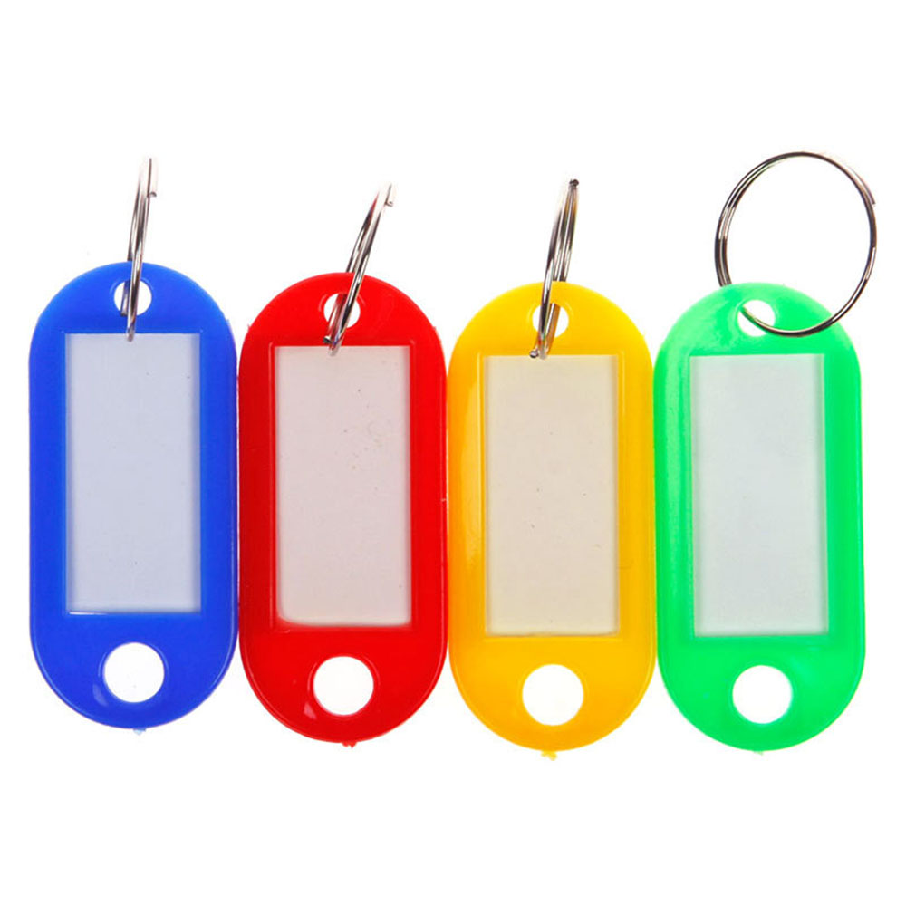 Set 10 Thẻ Bằng Nhựa Màu Sắc Ngẫu Nhiên Có Móc Chìa Khóa Tiện Dụng