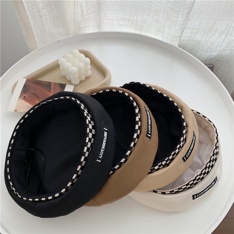 Mũ Beret Mỏng Thêu Chữ Phong Cách Nhật Bản Thời Trang Xuân Hè Cho Nữ