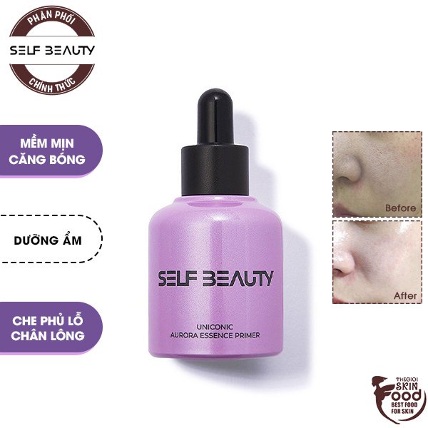 Kem Lót Dưỡng Da Mềm Mại Căng Bóng Self Beauty Uniconic Aurora Essence Primer 30ml