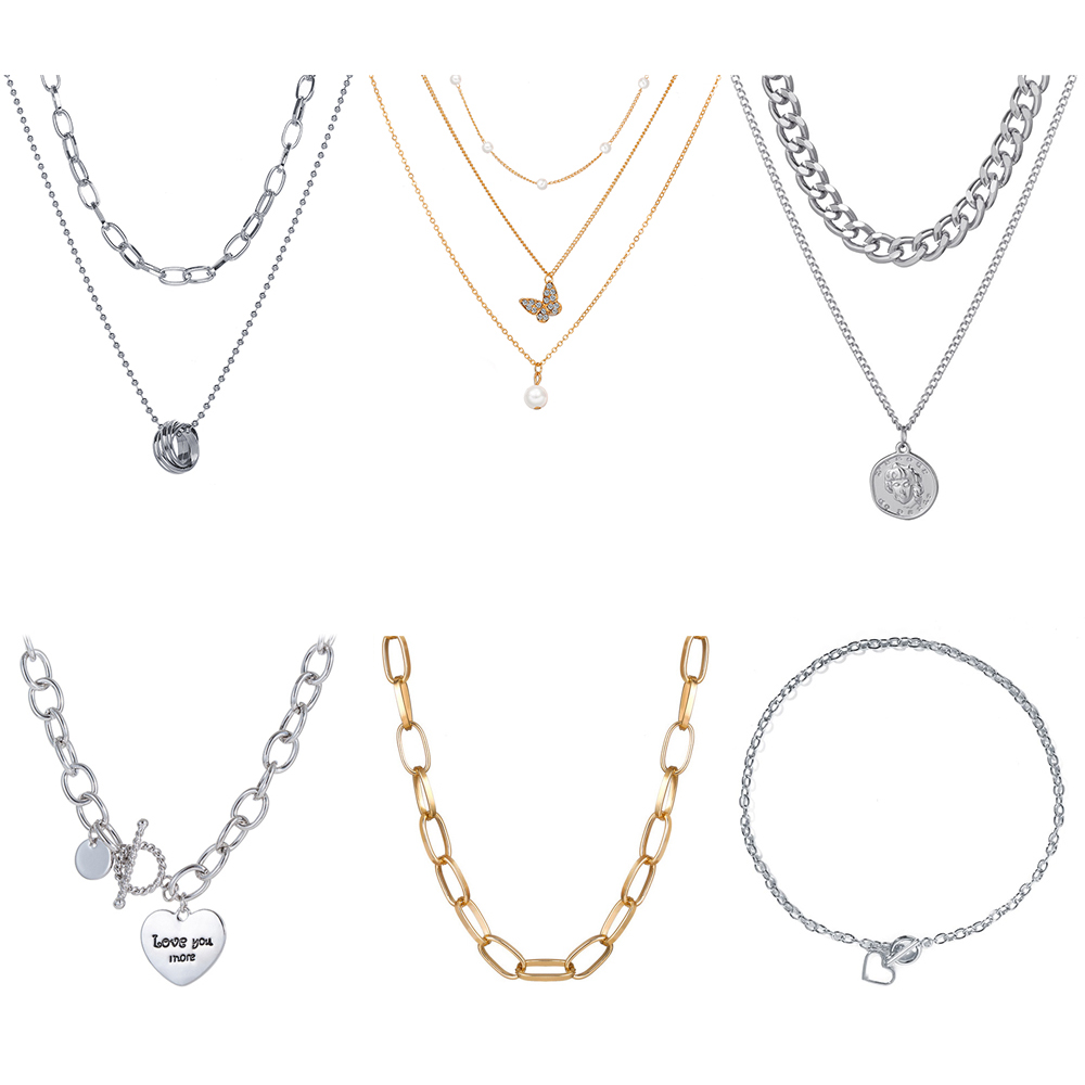 IF ME  Vòng Cổ Choker Nhiều Kiều Tùy Chọn Phong Cách Hàn Quốc Cho Nữ