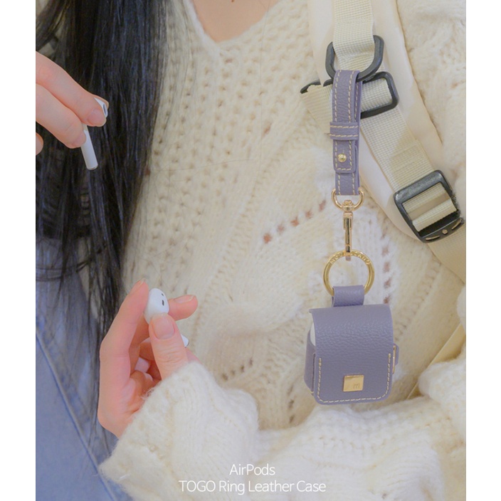 Vỏ Bảo Vệ Hộp Sạc Tai Nghe AirPods 3 Pro 2rd / 1rd}  Túi Da TOGO