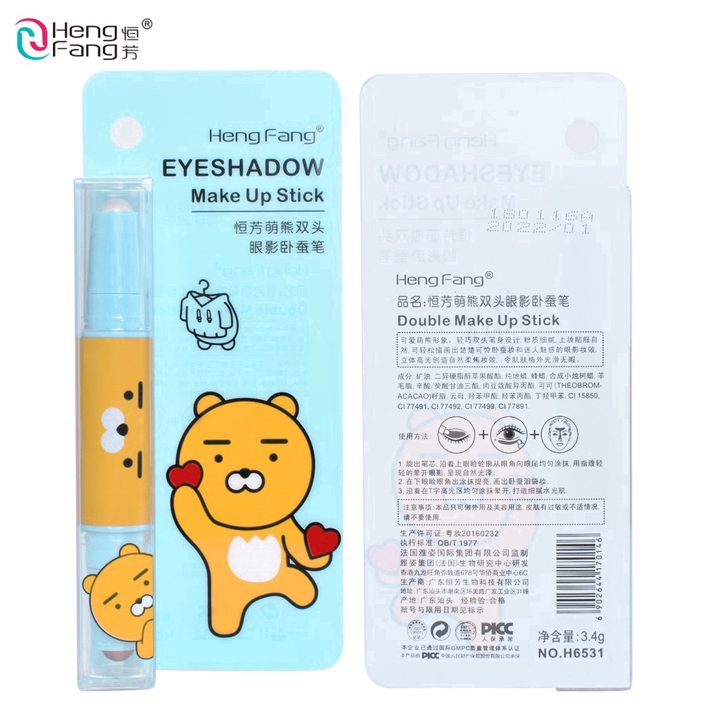 Phấn mắt dạng bút hai đầu Hengfang gồm 6 màu sắc mềm mịn như nhung lấp lánh # H6531 | BigBuy360 - bigbuy360.vn