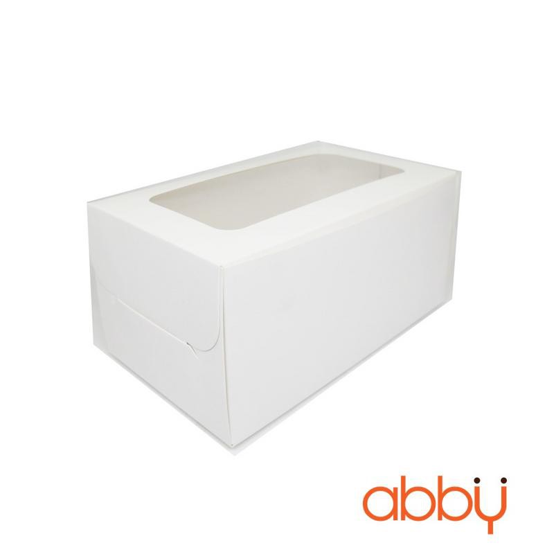 Hộp cupcake trắng  2 ô