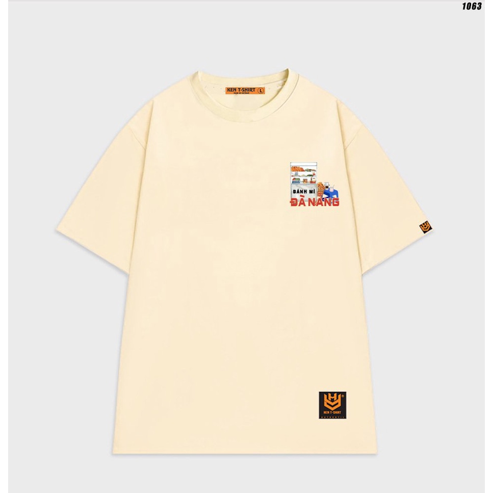 Áo thun tay lỡ unisex DANANG 1063 form rộng HY KOREA