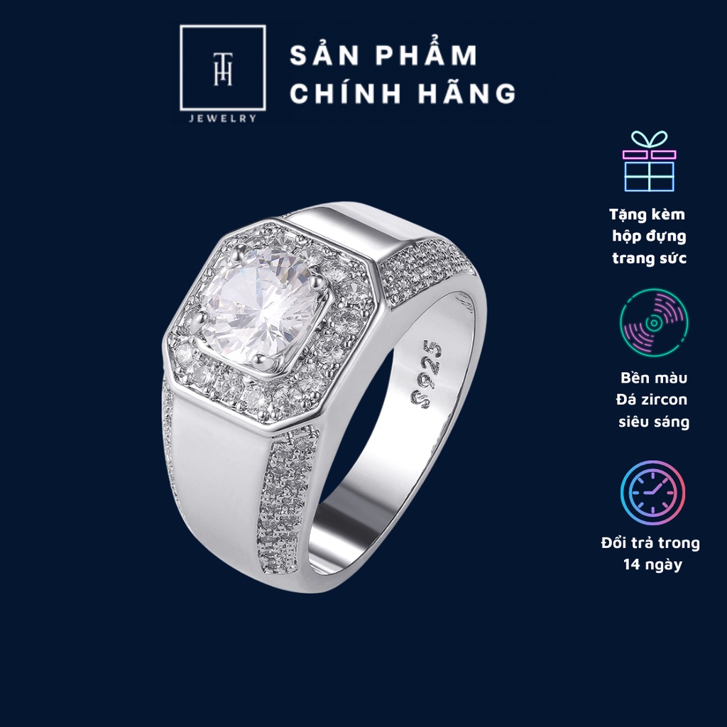 Nhẫn HK Bạc S925 Đính đá ZirCon CS1