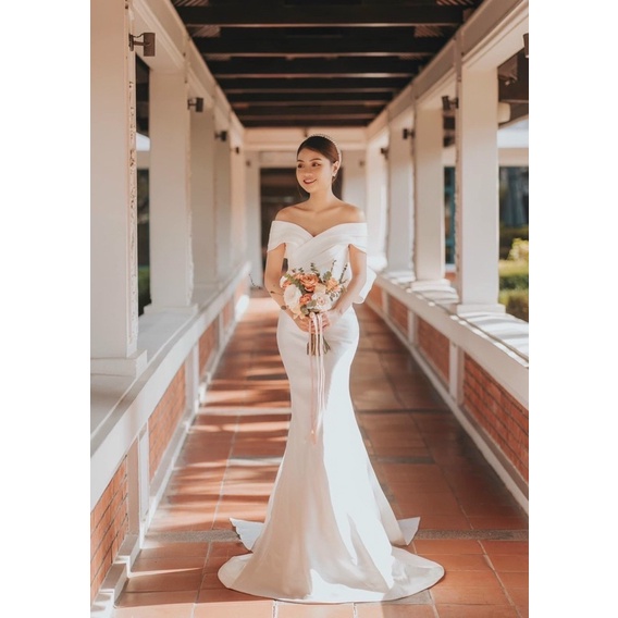 MS1258Y ĐẦM BODY ĐUÔI CÁ BẸT VAI NƠ LƯNG   full size S/M/L/XL
