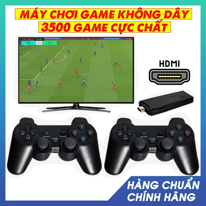 Máy chơi game không dây 2 người 4 nút HDMI 3500 trò cổ điển, máy chơi game cầm tay cổ điển kết nối TV, Laptop, PC