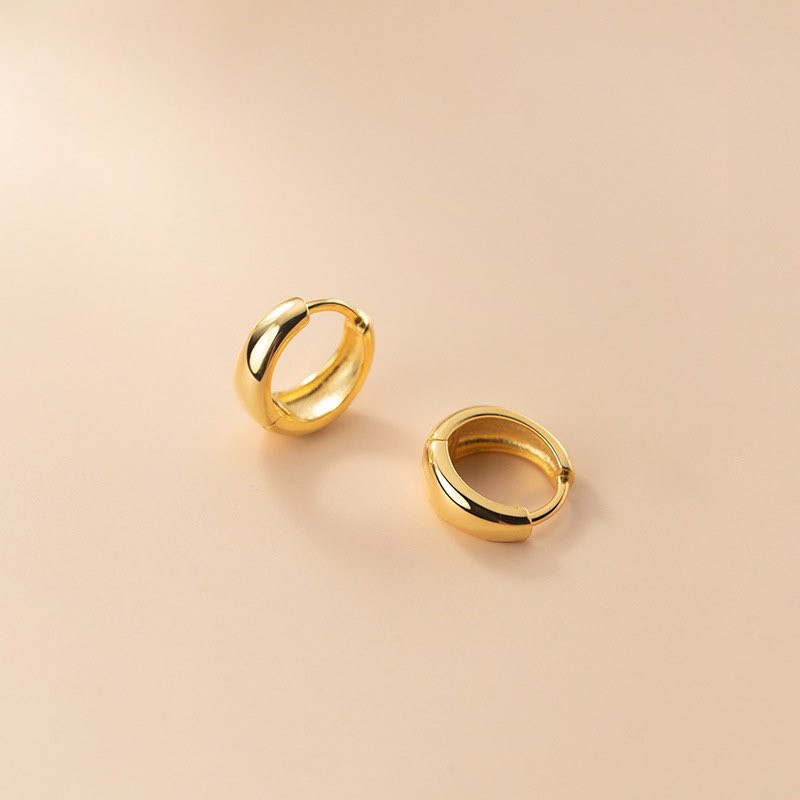 Khuyên tai bạc nữ hình giọt nước, bông tai bạc nữ bạc Ý 925 mạ vàng cao cấp DUYSON SILVER (1 đôi) [KVTTXK11]