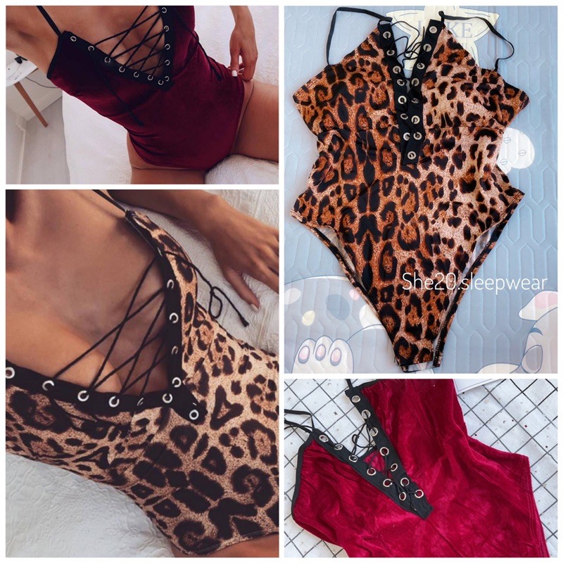 Bodysuit hoạ tiết da báo BDS7
