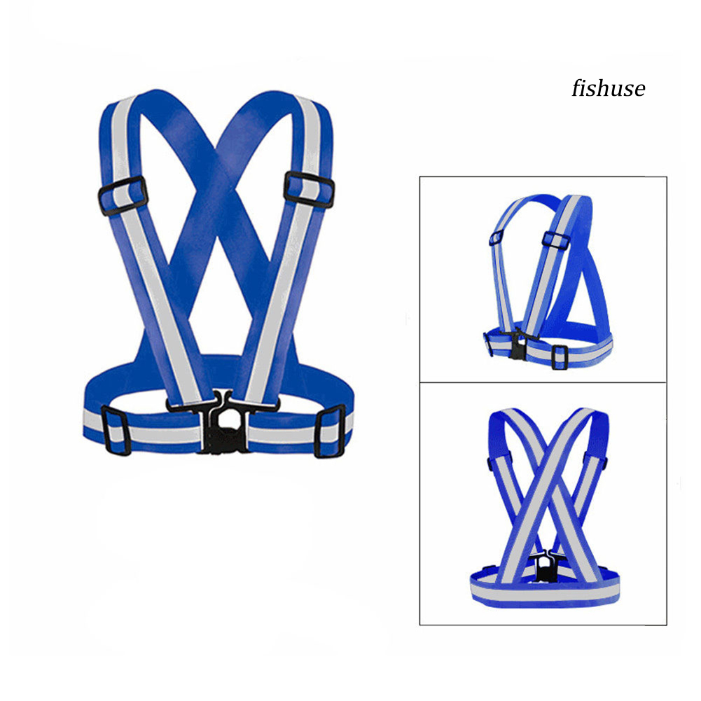 Áo Khoác Phản Quang An Toàn Có Dây Đeo Co Giãn Điều Chỉnh Được Độ Dài An Toàn