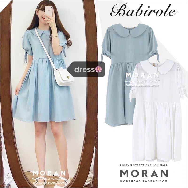 Váy babydoll cổ sen