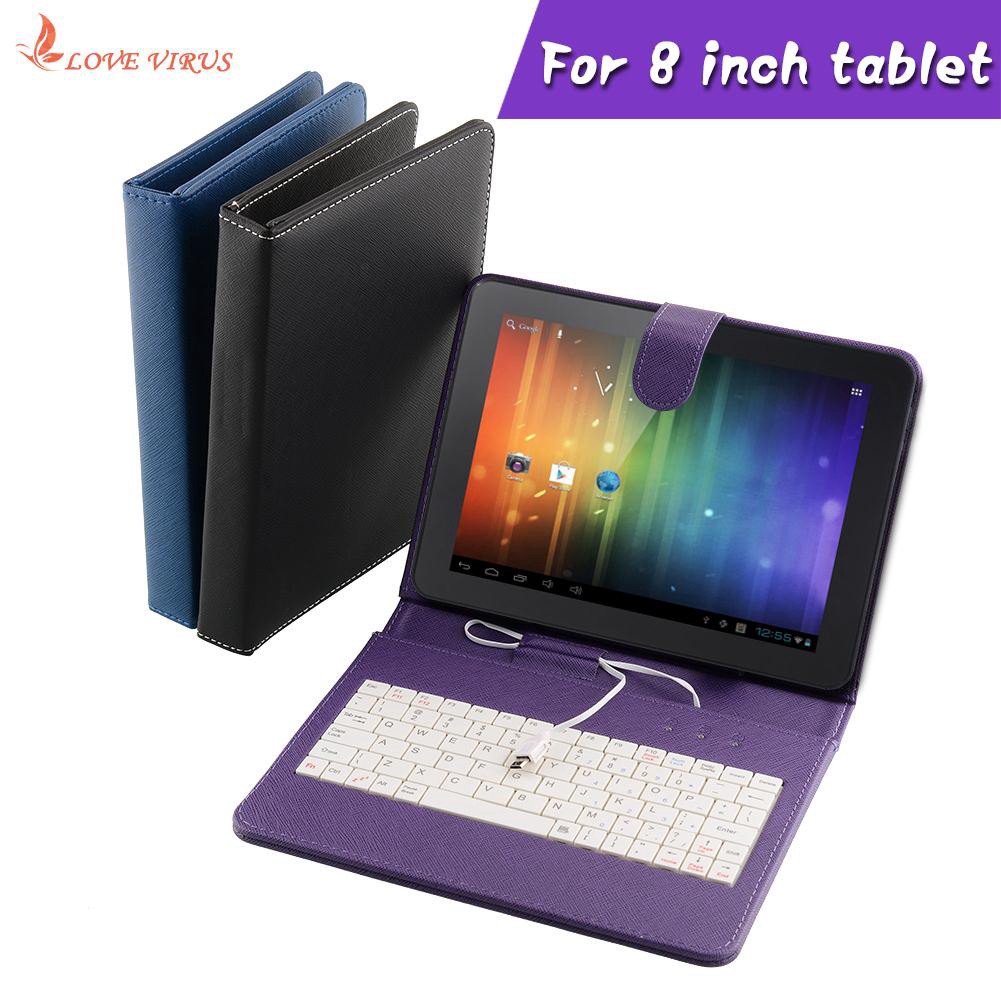 Bao da nắp gập kiêm bàn phím cho máy tính bảng 8 inch giảm mạnh