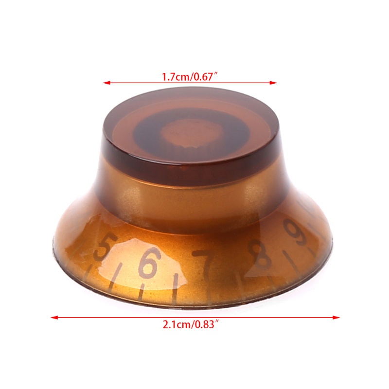 1 Cần Điều Chỉnh Âm Lượng Hình Chuông Màu Cà Phê Cho Đàn Guitar LP