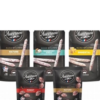 Xúc xích khô que auvernou dried sausage 100g