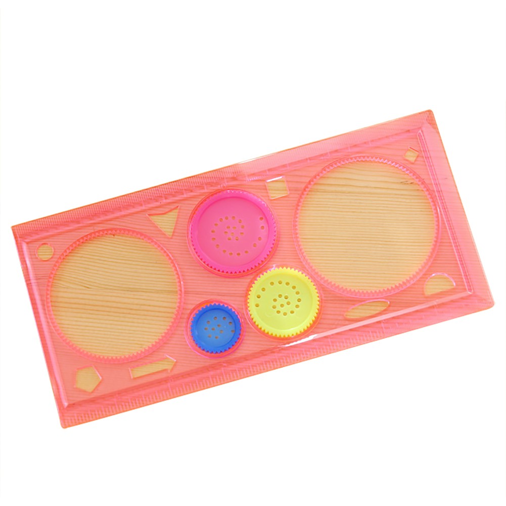 Thước vẽ hoa trong suốt linh hoạt dành cho trẻ em