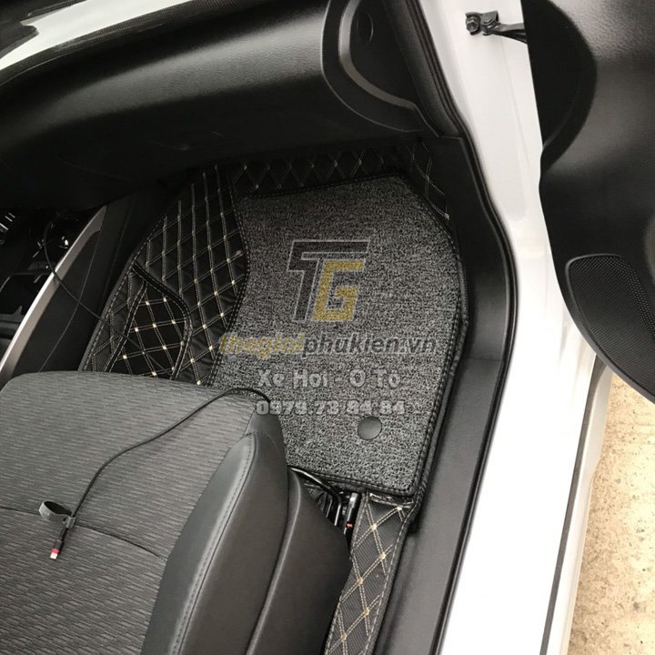 Suzuki XL7 - Trọn bộ lót cốp full thành và lót sàn da 6D cho Xe hơi, Ô tô