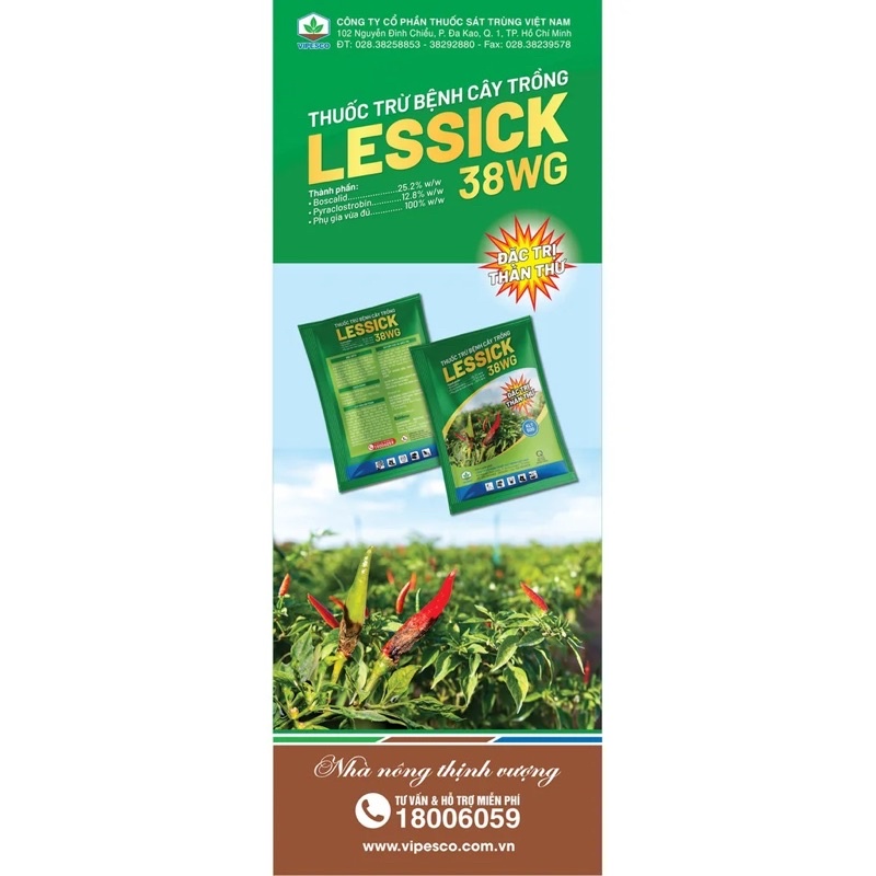 LESSICK 38WG 50gr - Chuyên thán thư, thối trái Ớt