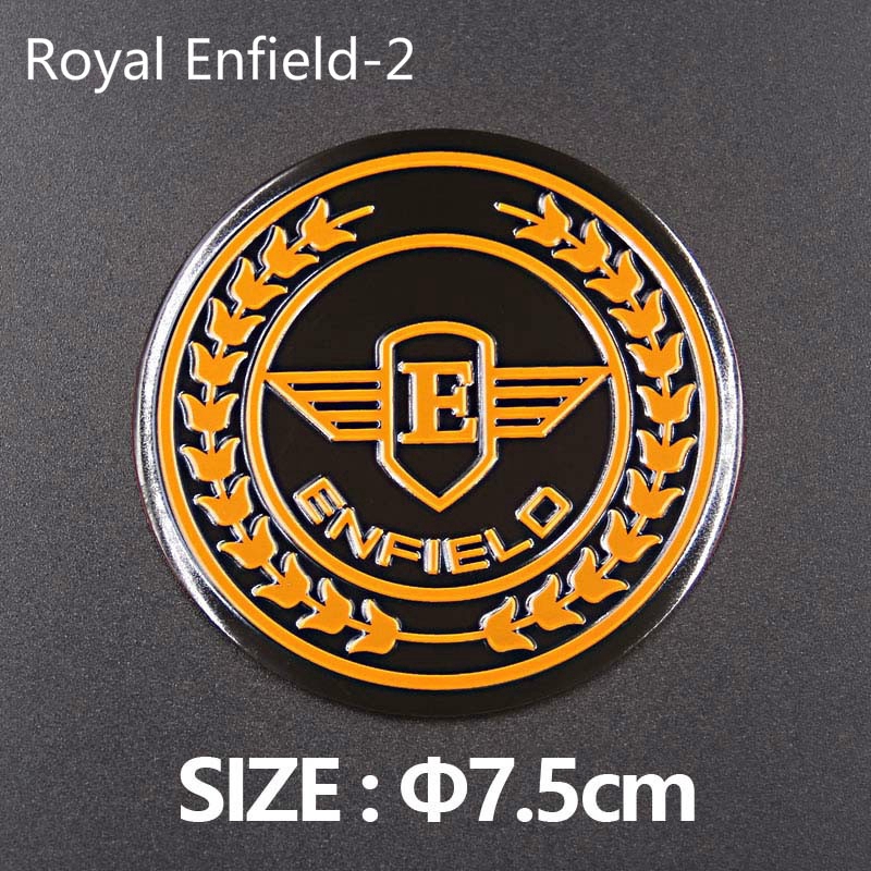 Sticker phong cách Royal Enfield cổ điển dùng dán trang trí xe moto
