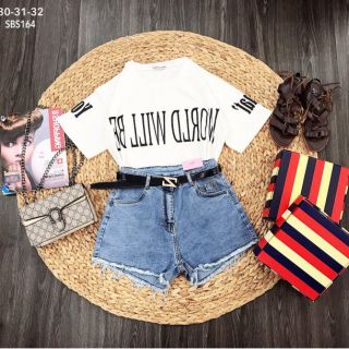 Quần short jean big size