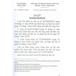 Sách - Luật Thi Hành Án Dân Sự (tái bản 2018)