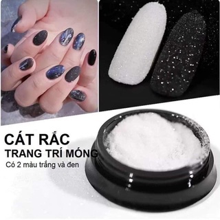 Cát rắc đen trắng cát rắc nail nhũ rắc