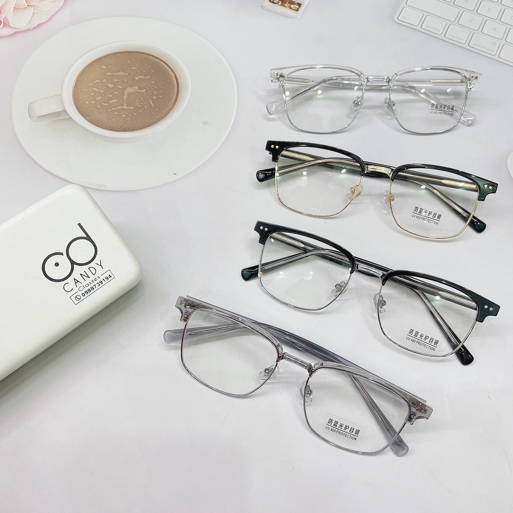 Gọng kính cận vuông cao cấp unisex 9083 – Kính Mắt Candy