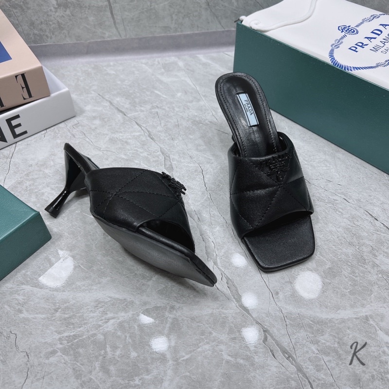 Guốc Prada Trắng Đen Kem Full Size 35-39  - By Anh Dinh Phuong